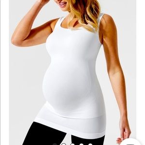 BLANQI EVERYDAY MATERNITY BELLYSUPPORT TANK WHT MD